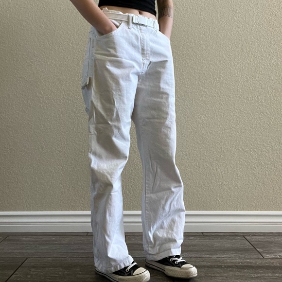 Vintage white Dickies x Sherwin Williams Cargo genuine painter carpenter Pants - Picture 3 of 10